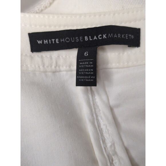White House Black Market lace denim feminine zip up jacket - Picture 8 of 9